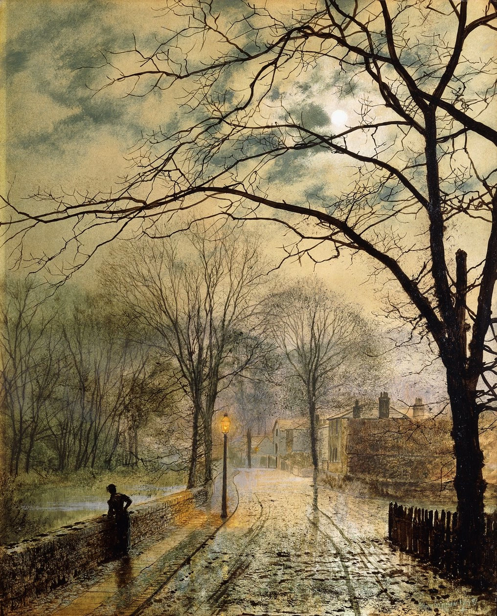 Una passeggiata al chiaro di luna, Bonchurch, Isola di Wight, 1878